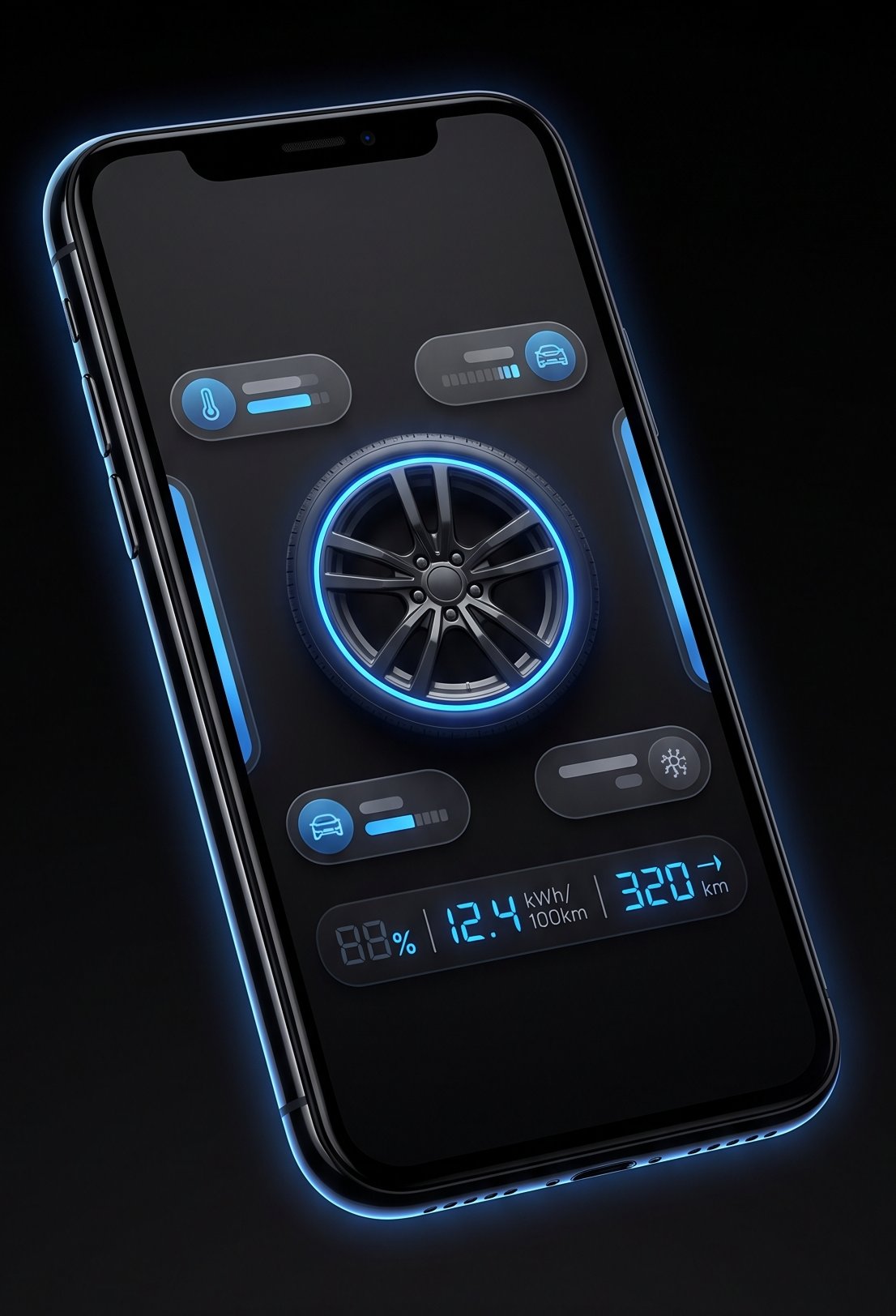 GPS Pilot app dashboard with the racing-wheel status view